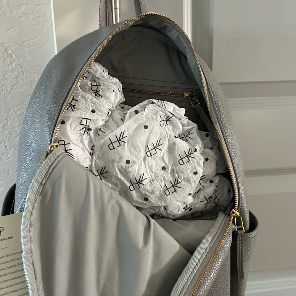 NWT Freshly Picked Stone Classic City Diaper Bag II Backpack